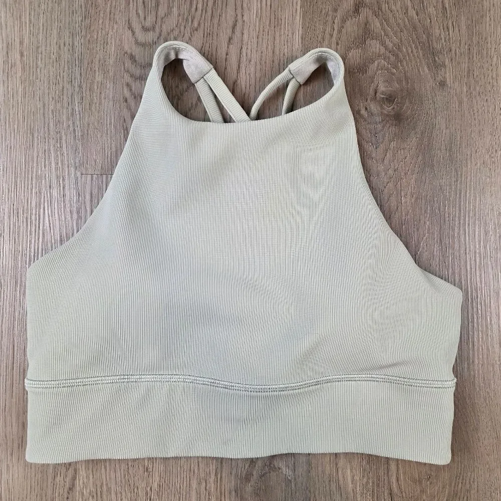 Lululemon Athletica Energy High Neck Rib Bra Size 6 - Picture 2 of 6